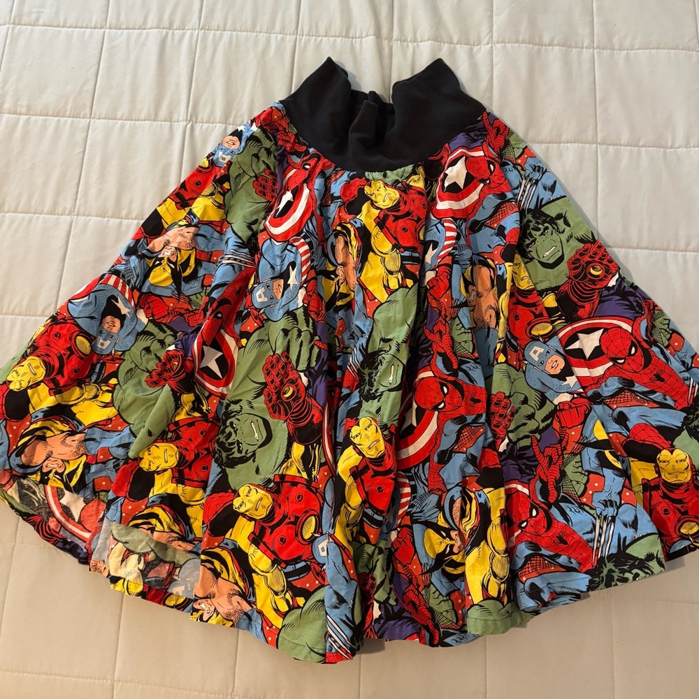 Colorful Superhero MCU Marvel Circle Skirt